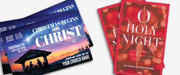 Church postcards for Christmas