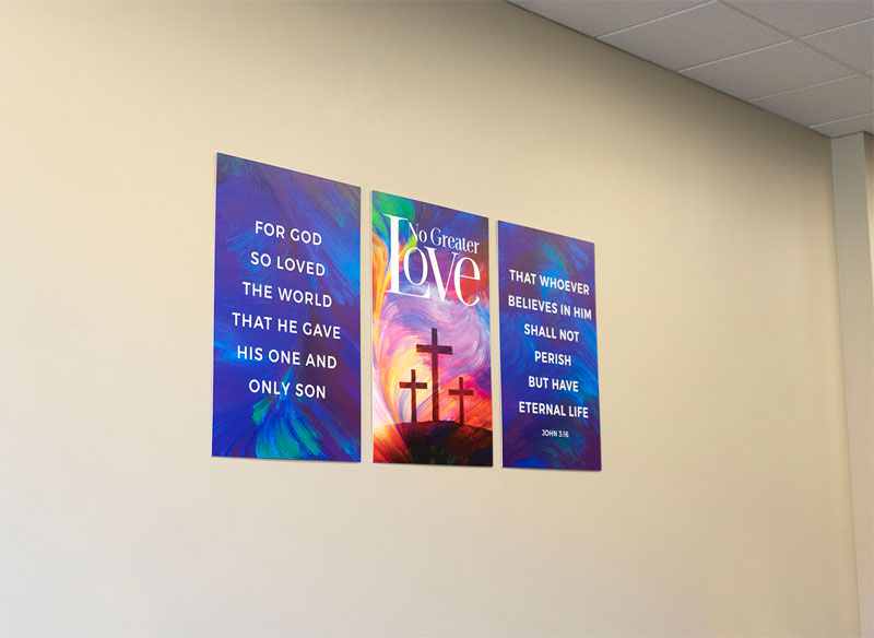 Wall Art, Scripture, Mod Welcome Belong Set, 23 x 23 3