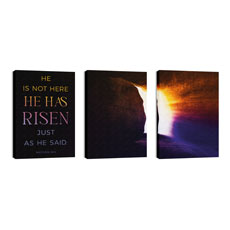 Easter Open Tomb Triptych 