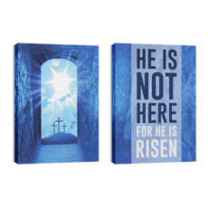 He Is Risen Stairs Pair 