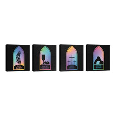 Easter Window Icons Set 