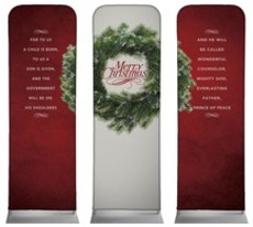 Merry Christmas Wreath Triptych 