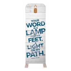 Shiplap Psalm 119:105 White 