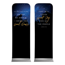 Night Sky Gold Script Luke 2 