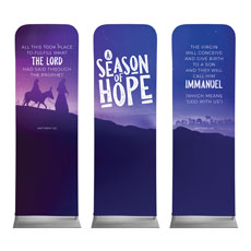 A Season Of Hope Purple Triptych 