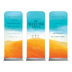 Resurrection Sunday Crosses Triptych 