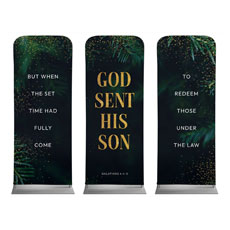 Green Pine Christmas Triptych 