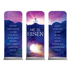 Easter Cross Tomb Triptych 