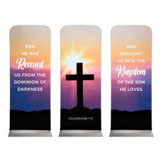 Hope Is Alive Sunrise Cross Triptych 