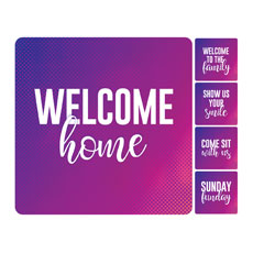 Purple Gradient Greeter Set 