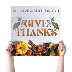 Give Thanks Seat For You 