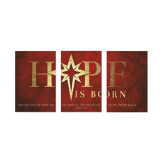 Hope Is Born Star Triptych 