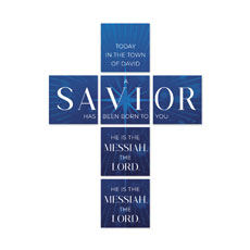 Mod Christmas Savior Cross Set 