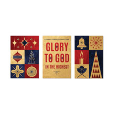 Celebrate Christmas Icons Triptych 