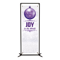 Silver Snow Joy Ornament 